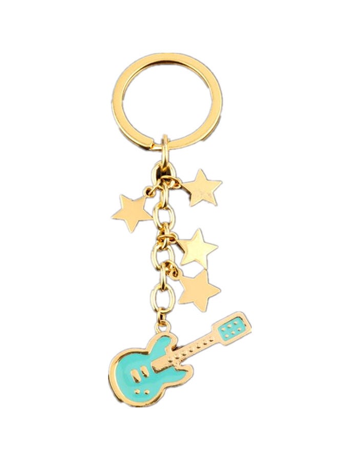 NIBEMINENT Supersonic Guitar Instrument Pentagram Keychain - Image 1