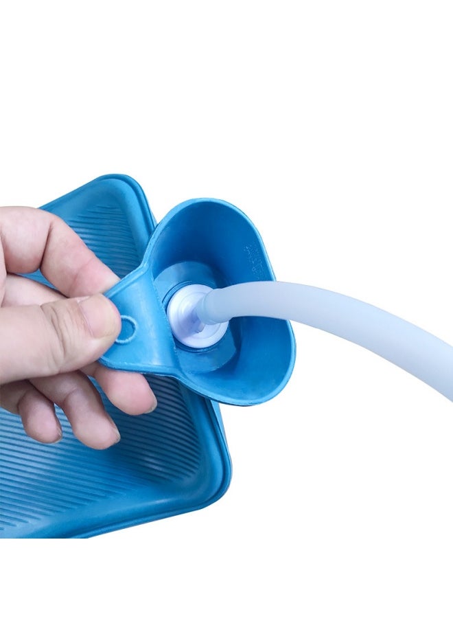 Generic - 2L Enema Bag Kit Comes with 1.5m Long Silicone Hose, 5 Multi-size Reusable Tips and Controlled Water Flow for Colon Detox Cleansing - Image 1