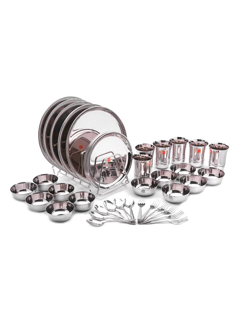 KCL KCL Stainless Steel Dinner Set/Dinnerware/Lunch Set/Plate Set - 42 Pieces 