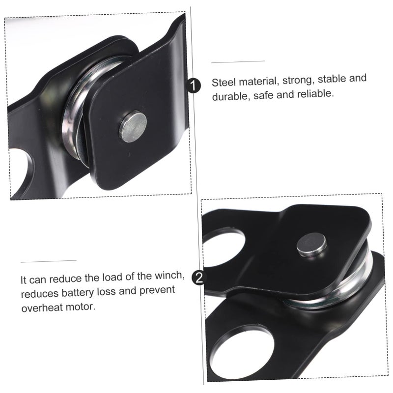 Heavy Duty Off Road Winch Pulley Block 3 Inch Self Rescue Towing Accessory - Image 4