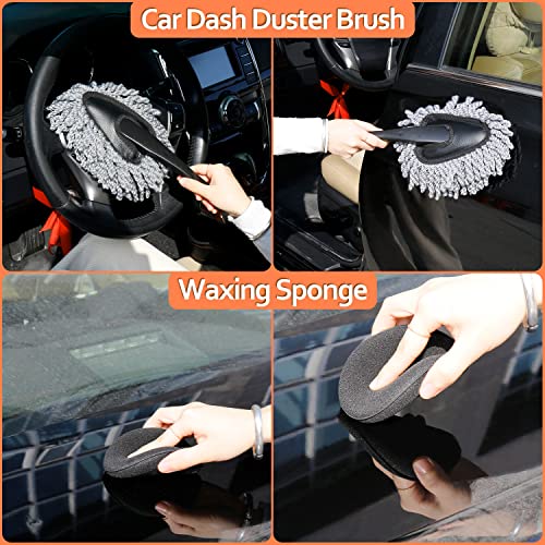 THINKWORK Car Cleaning Kit, Car Washing Kits for Vehicles, Car Detailing Kit Suitable for Small and Medium Vehicles Such As Cars, Trucks, Suvs(17pcs) - Image 5