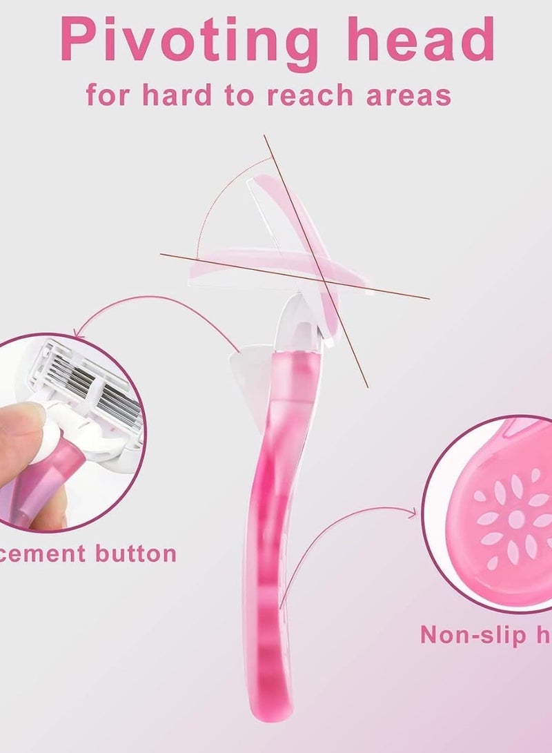 شفرة حلاقة صغيرة لإزالة الشعر مع حافظة للنساء متعدد الالوان - Image 3