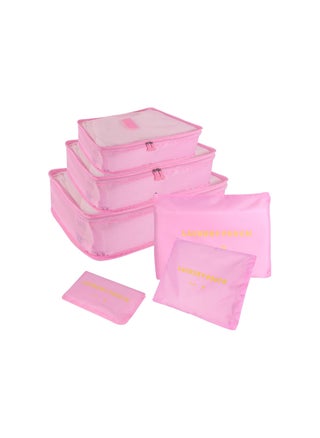 6 Piece Outdoor Traveling Storage Bag Set Pink Medium - pzsku/Z71A367230CAE380106ADZ/45/_/1728984690/c305dafb-00bd-4161-8988-d70cee07de21