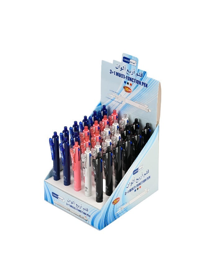 LEENO 1 Piece Assorted 3-Color Ballpen Multi-Function Pen - Image 2