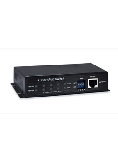 RP-PE054J/F: 5-P Fast Ethernet Switch w/ 4-P high PoE+, Mid-span