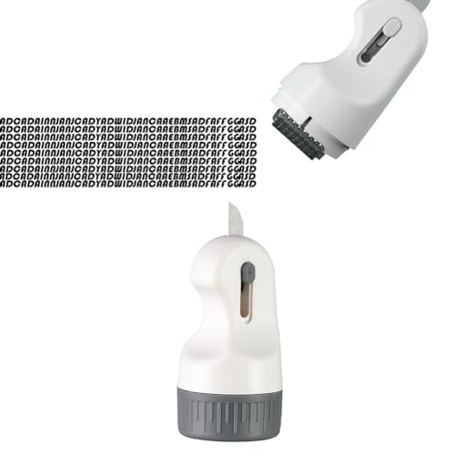 Gozaqe Privacy Protection Roller Stamp,Identity Protection Stamp Roller With Knife Designed,Protect Your Confidential Documents (White) - Image 1