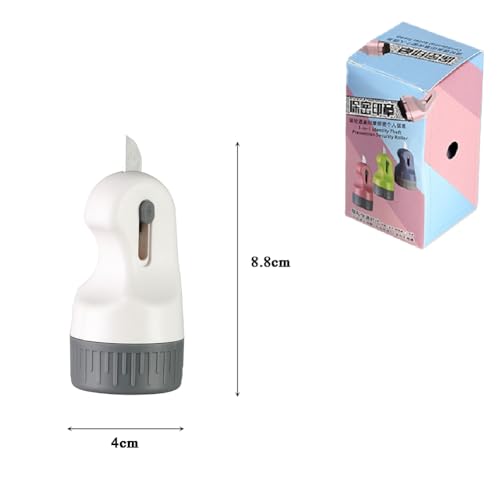 Gozaqe Privacy Protection Roller Stamp,Identity Protection Stamp Roller With Knife Designed,Protect Your Confidential Documents (White) - Image 4