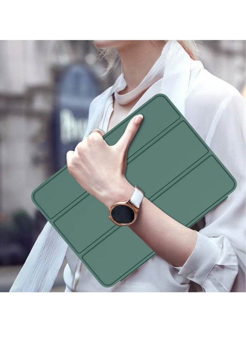 JAJEEK Case for iPad 10th Generation 10.9 Inch (2022 Model)  Slim Stand Hard Back Shell Cover with Auto Wake/Sleep Function, Durable Protection, Lightweight, and Stylish – Precise Cutouts for Easy Access to Ports, Buttons & Camera – Perfect Fit for iPad 10.9” 10th Gen Dark Green - Image 3