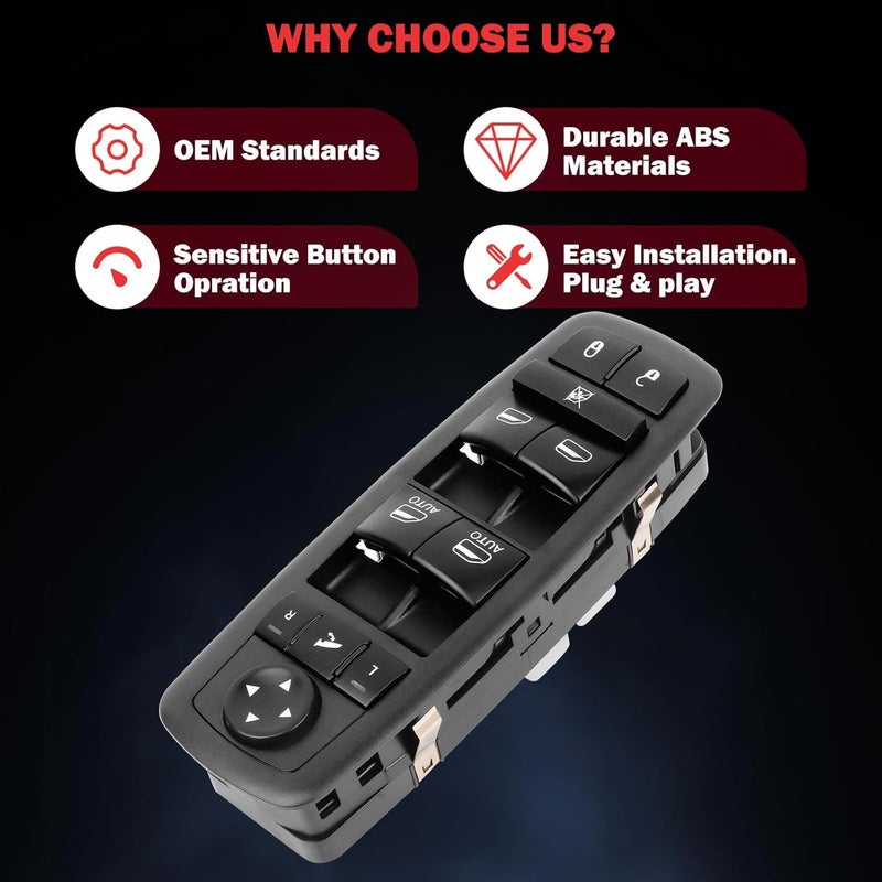 ASTOU Power Window Switch for Jeep Grand Cherokee 2014-2015 - Image 5