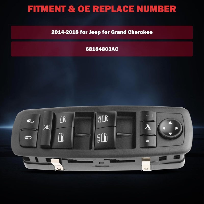 ASTOU Power Window Switch for Jeep Grand Cherokee 2014-2015 - Image 2