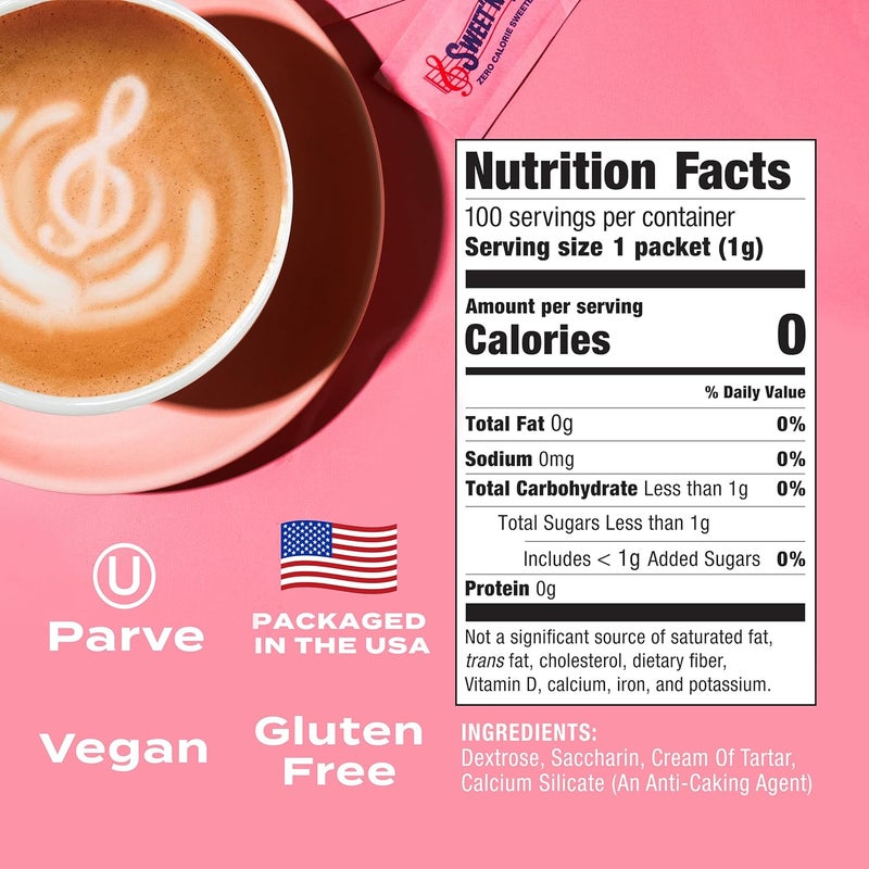 General compatible practical design , 100ct Zero Calorie Sweetener Packs | Kosher & Gluten Free, Low Glycemic Index, Individual Tea and Coffee Sweeteners Packets Storage burden minimized build - Image 2
