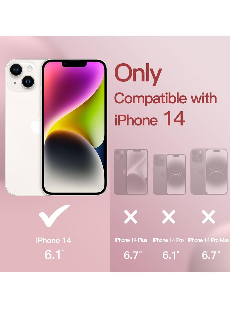 ELTRAZONE "5-in-1 iPhone 14 (6.1-Inch) Red Silicone Case - With 2 Screen Protectors & 2 Camera Lens Protectors" - Image 2