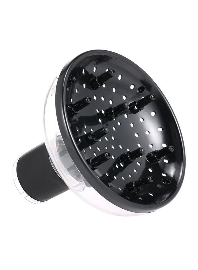 NIBEMINENT Hair Dryer Diffuser Cover Black/Clear - Image 1
