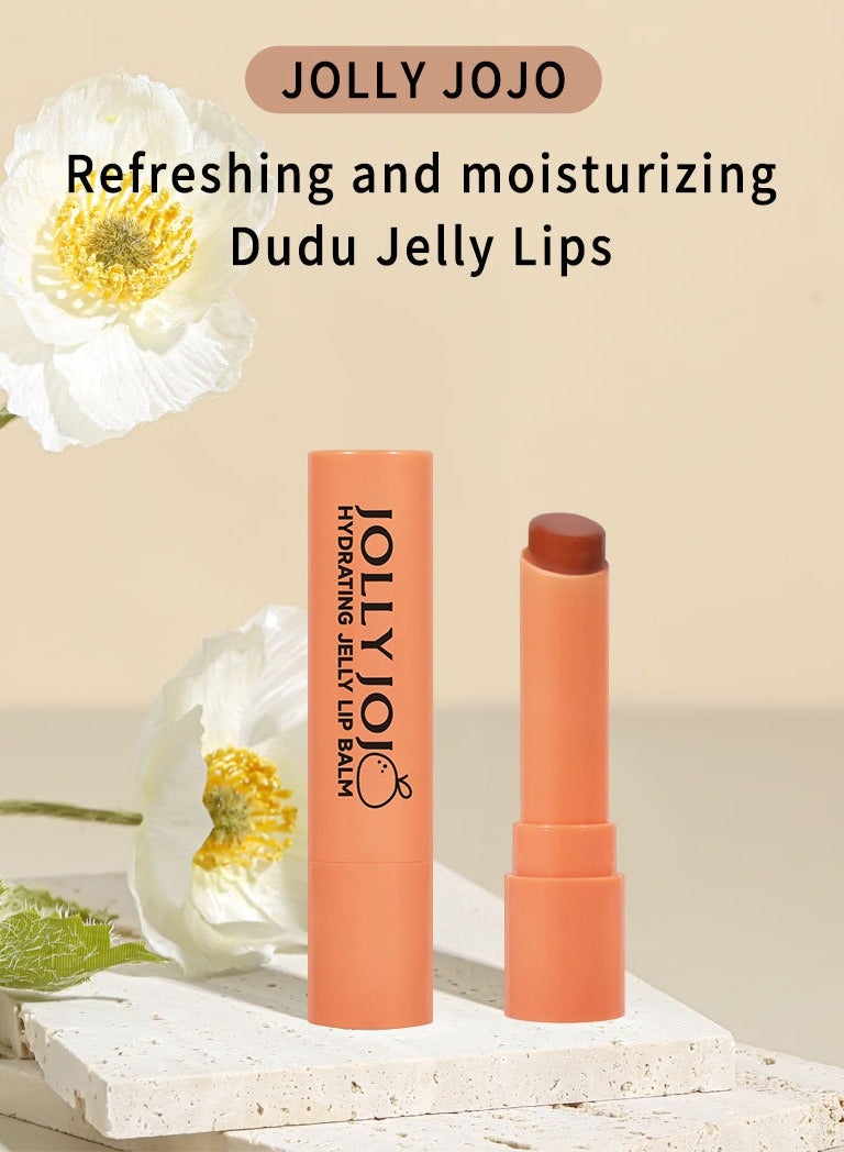 جولي جوجو مرطب شفاه بأربعة ألوان، مرطب شفاه مرطب للشفاه، للشفاه الجافة المتشققة، قناع مرطب للشفاه ليلاً أو نهارًا، مرطب فائق التغذية للعناية بالشفاه للحصول على شفاه ناعمة وطرية، 4 قطع - Image 2