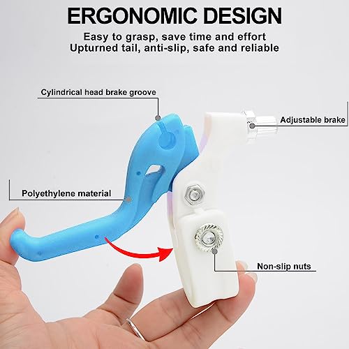 TOPCABIN Children Bicycle Brake Lever Handlebar Brakes Bike Brake Lever Bike Grips Set Handlebar Grips for Children Bike (Blue(Brake levers+Grips Set)) - Image 5