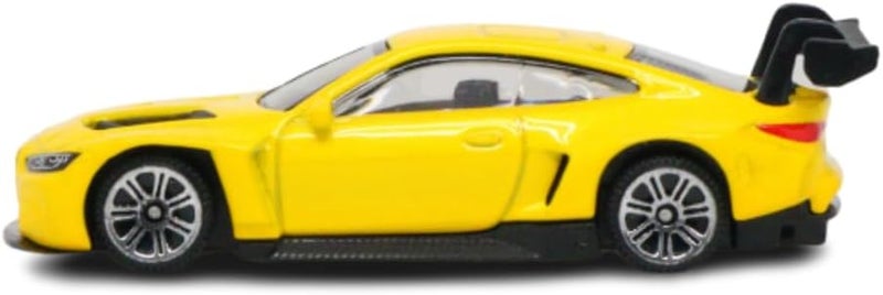 MSZ D-power – BMW M4 GT3 - Yellow | Die-Cast Replica, Ultimate Collector's Item, Race Cars | Toy Vehicles, Metal Toy Car Model - Pull Back Collection | Size - 1:64, For Kids 3+ - Image 3