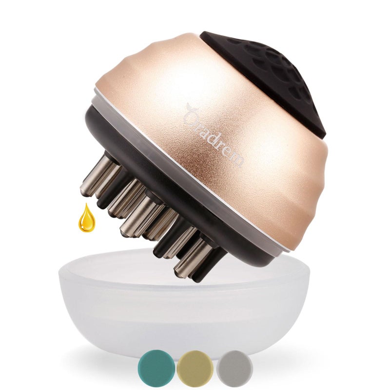 Oradrem Scalp Applicator Comb for Hair Scalp Treatment Scalp Treatment Applicator Brush Thinning Hair and Hair Loss Apply to Various Brands Hair Groth Serum Oil Gold