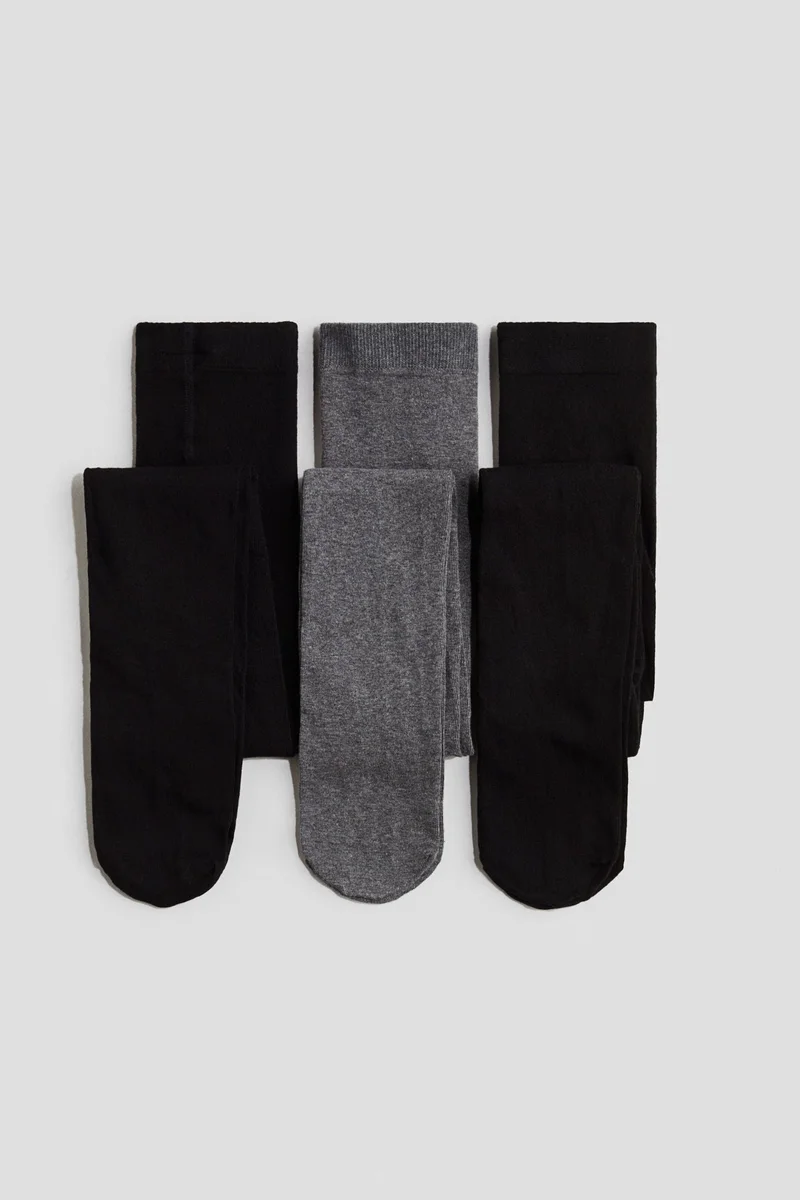 H&M 3-pack fine-knit tights