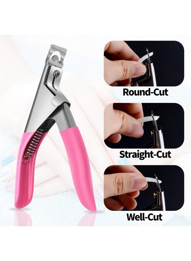Dockapa Acrylic Nail Tips 500Pcs French Fake Nails Natural False Nail Tips With Nail Clipper And Storage Case For Nail Art Salon And Home Diy (10 Sizes) - Image 4