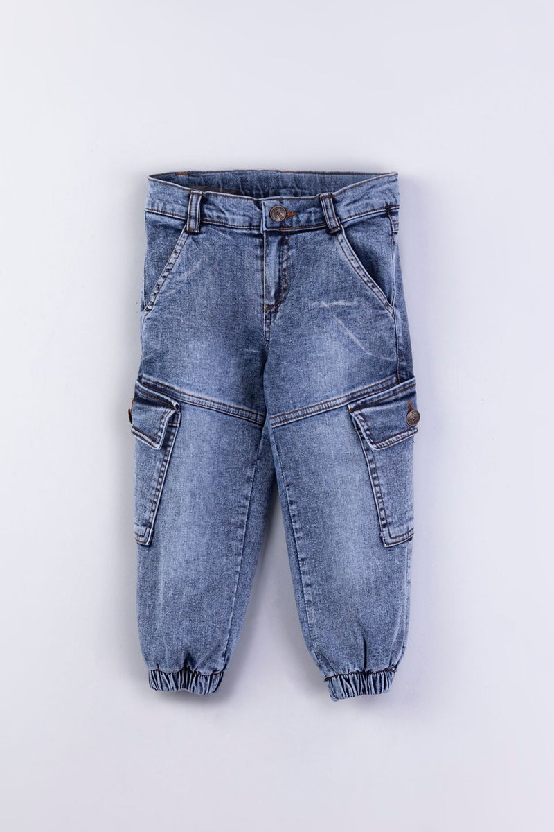 Gold Class Kidswear Boys Jogger Cargo Pocket Jeans 