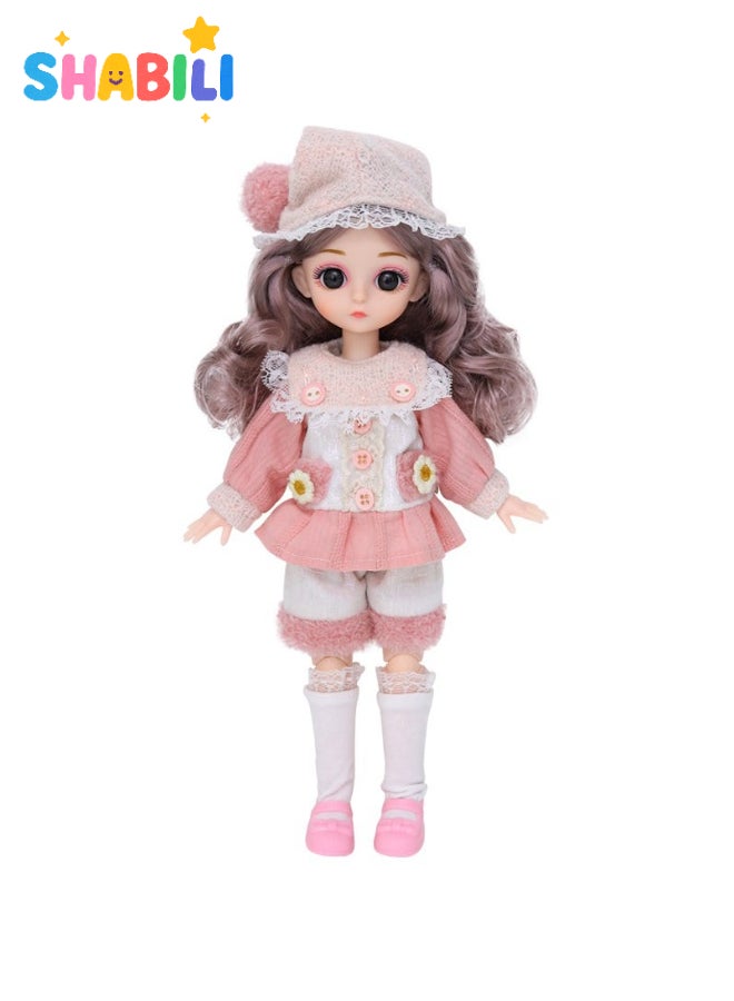 SHABILI 30cm Musical Blink Doll with Outfit Accessories for Age 3+ Girls Birthday Gift - Image 3