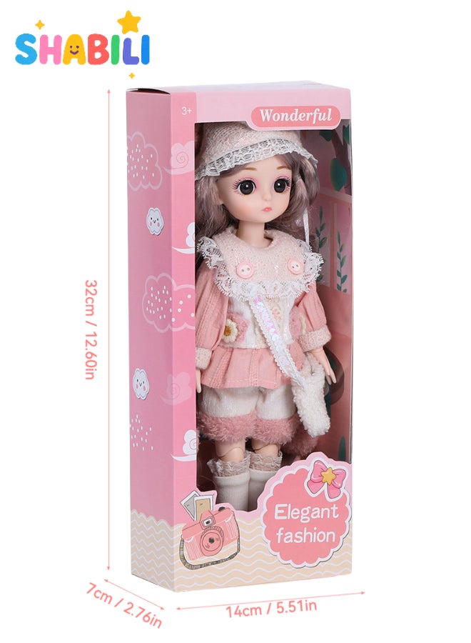 SHABILI 30cm Musical Blink Doll with Outfit Accessories for Age 3+ Girls Birthday Gift - Image 4