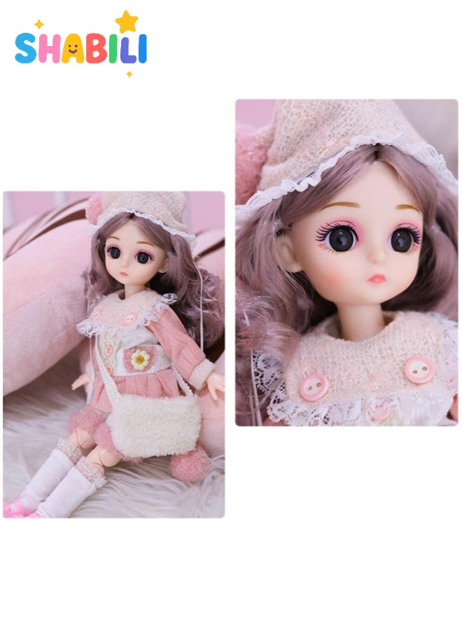 SHABILI 30cm Musical Blink Doll with Outfit Accessories for Age 3+ Girls Birthday Gift - Image 2