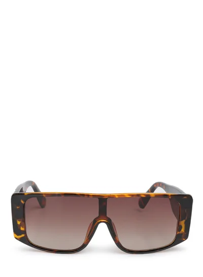 London Rag Cushion Textured Oversized Sunglasses in Brown