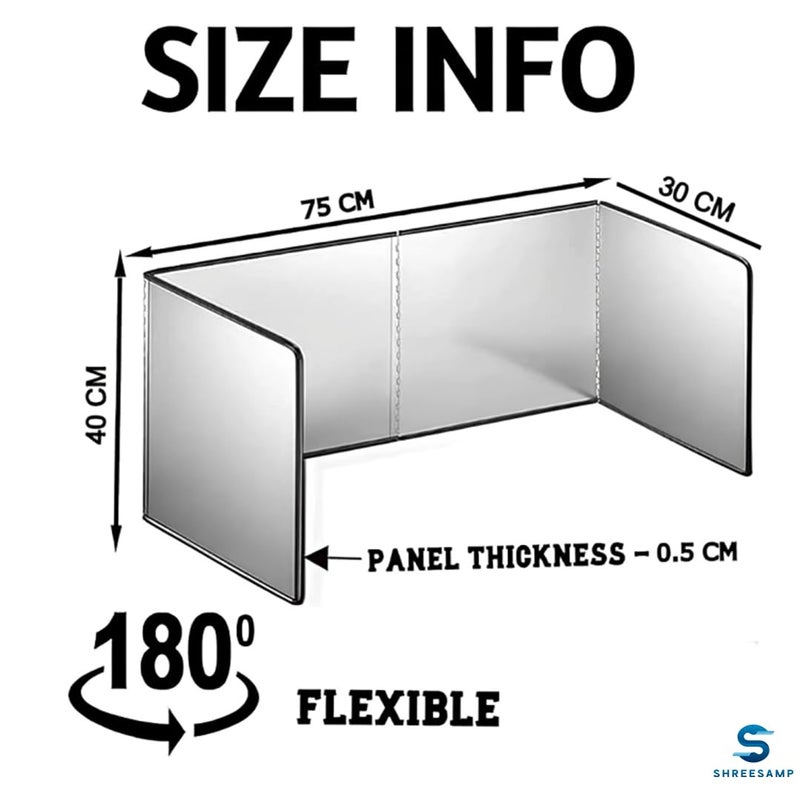 SHREESAMP 4 Sided Splatter Guards For Frying Grease Splatter Guard For Frying Pan Foldable Stainless Steel Grease Splatter Screen Anti Splatter Foldable Kitchen Backsplash Protector For Stove Top - Image 3