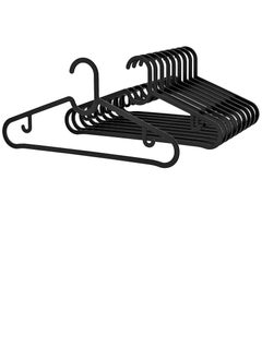 Black plastic clothes hanger from IKEA 10 pieces