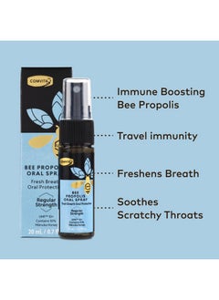 Comvita Propolis Natural Throat Relief Spray, Soothing Mint Flavor With Umf 10+ Manuka Honey - Natural Immune Support, Antioxidant, Dietary Supplement, 0.7 Fl Oz  - Image 2