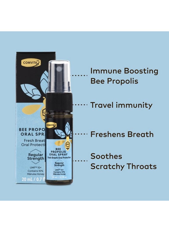Comvita Propolis Natural Throat Relief Spray, Soothing Mint Flavor With Umf 10+ Manuka Honey - Natural Immune Support, Antioxidant, Dietary Supplement, 0.7 Fl Oz  - Image 2