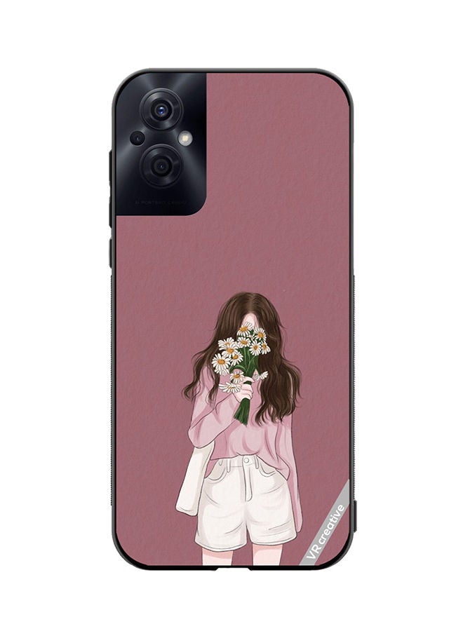 VR CREATIVE غطاء حماية لهاتف أوبو رينو 8 زد بتصميم جيني متعدد الألوان - Image 1