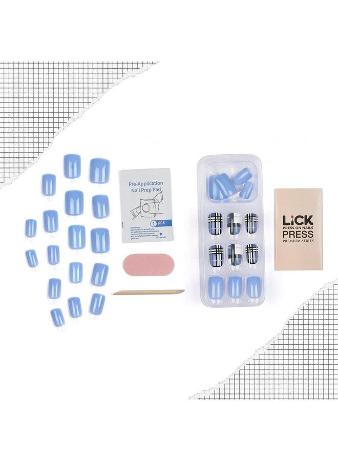 ليك أظافر صناعية باللون الأزرق السماوي، أطراف فرنسية، مجموعة تمديد الأظافر، أظافر صناعية، أظافر صناعية قابلة لإعادة الاستخدام، مجموعة فن الأظافر، مجموعة أظافر صناعية مكونة من 30 قطعة (لا تحتاج إلى غراء) - Image 5