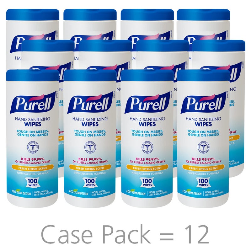 PURELLÂ®, GOJ911112EA, Textured Sanitizing Wipes, 100 / Each, White - Image 2