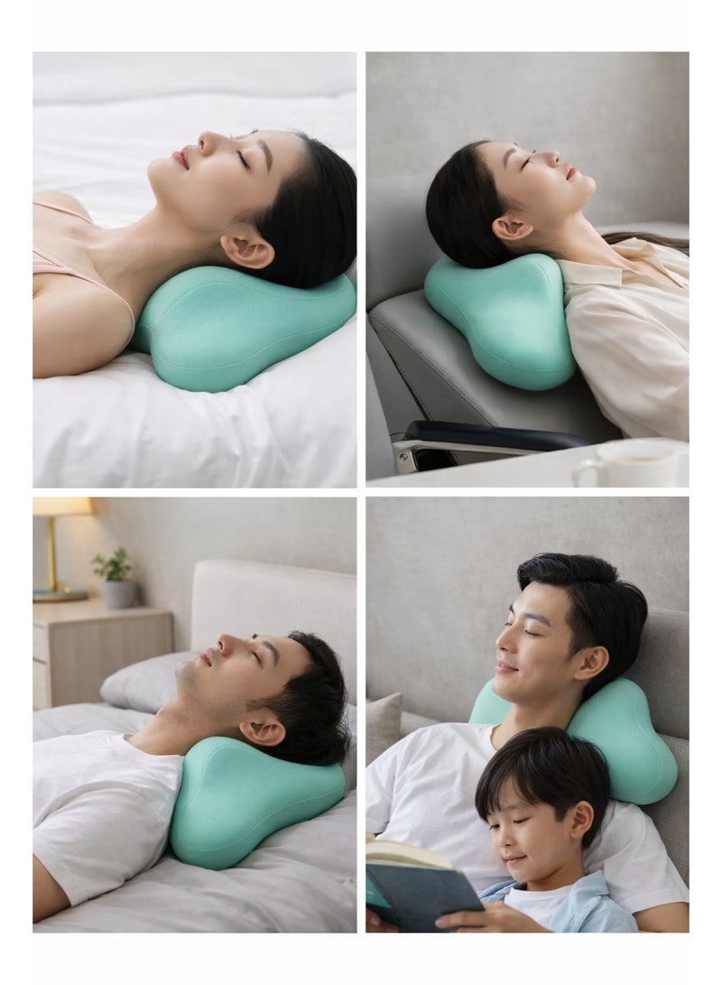 zoba Medical neck pillow that conforms to the proper comfort of the neck and spine - made of memory foam, dust-resistant, prevents snoring, and gives you a light sleep - Image 1