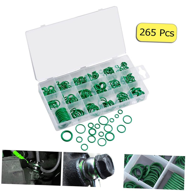 Hemobllo Rubber Sealing Gasket Washer for Auto 265pcs Car Air Conditioning Kit Repair Accessories - Image 3