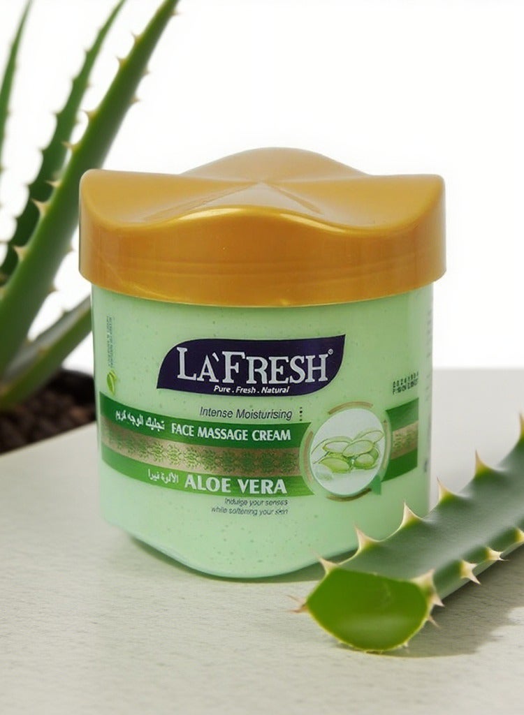 LAFRESH Aloe Vera Face Mask, Intense Moisturising Face Massage Cream, 575g