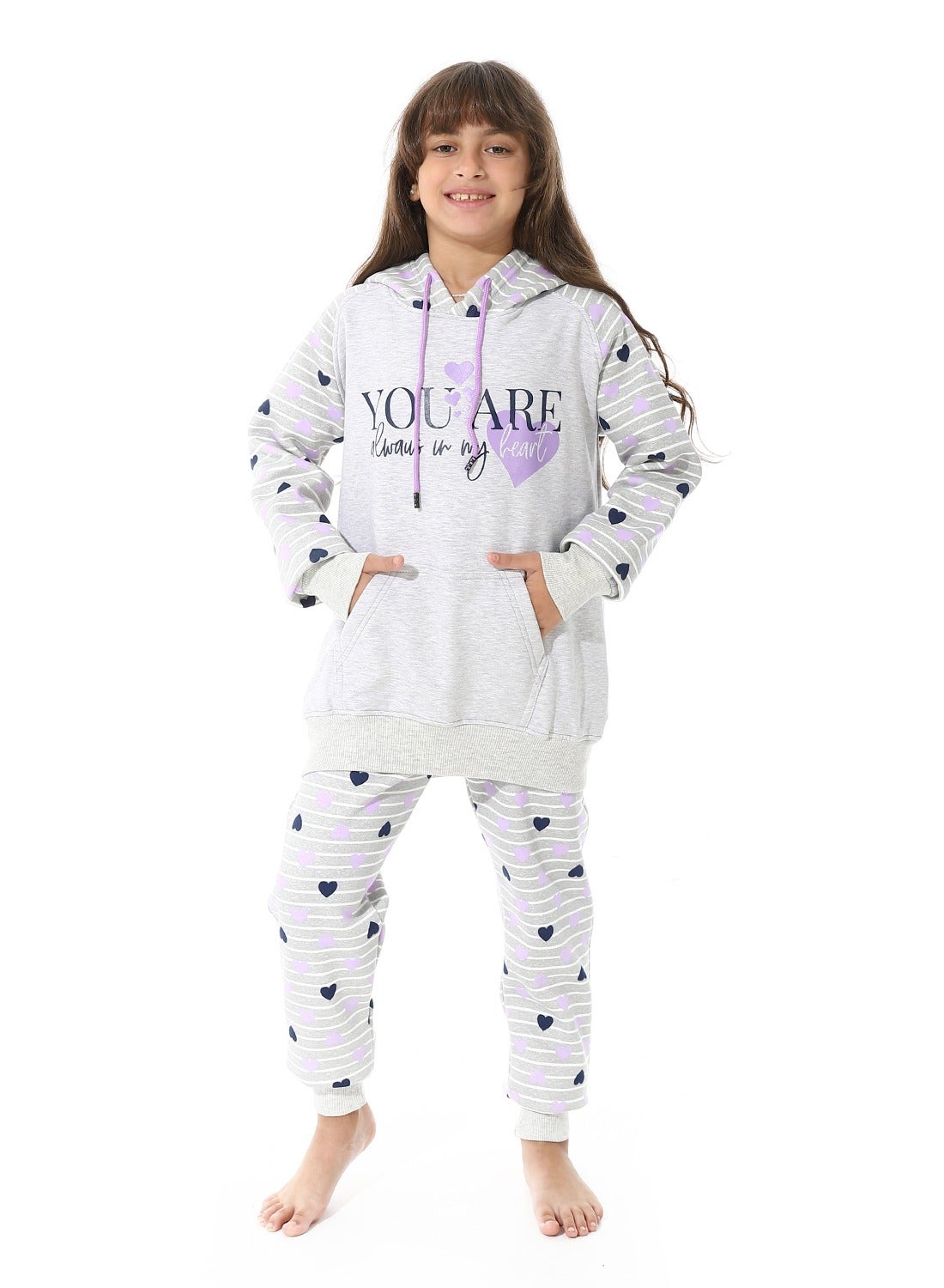 Printed CottonGirls Training Suit