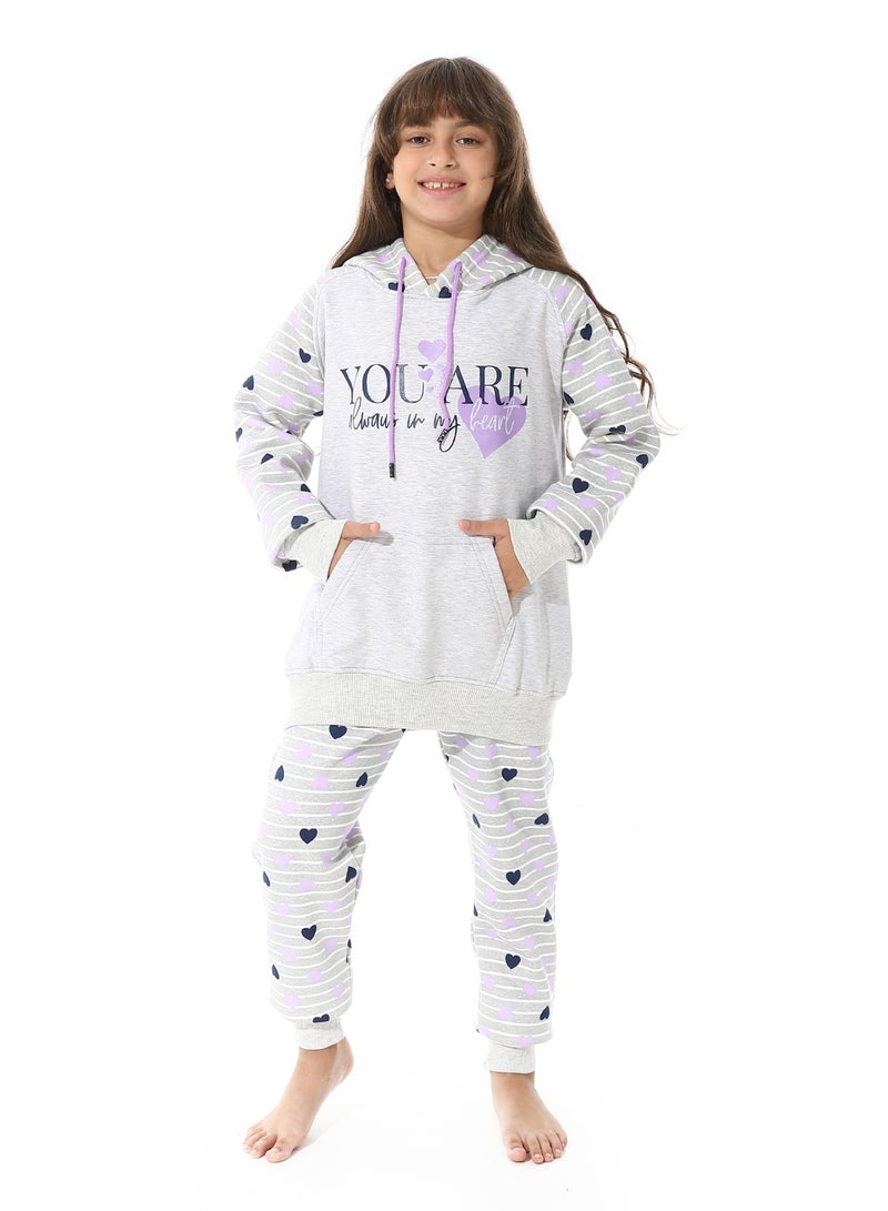 Caesar Printed CottonGirls Training Suit - Image 1