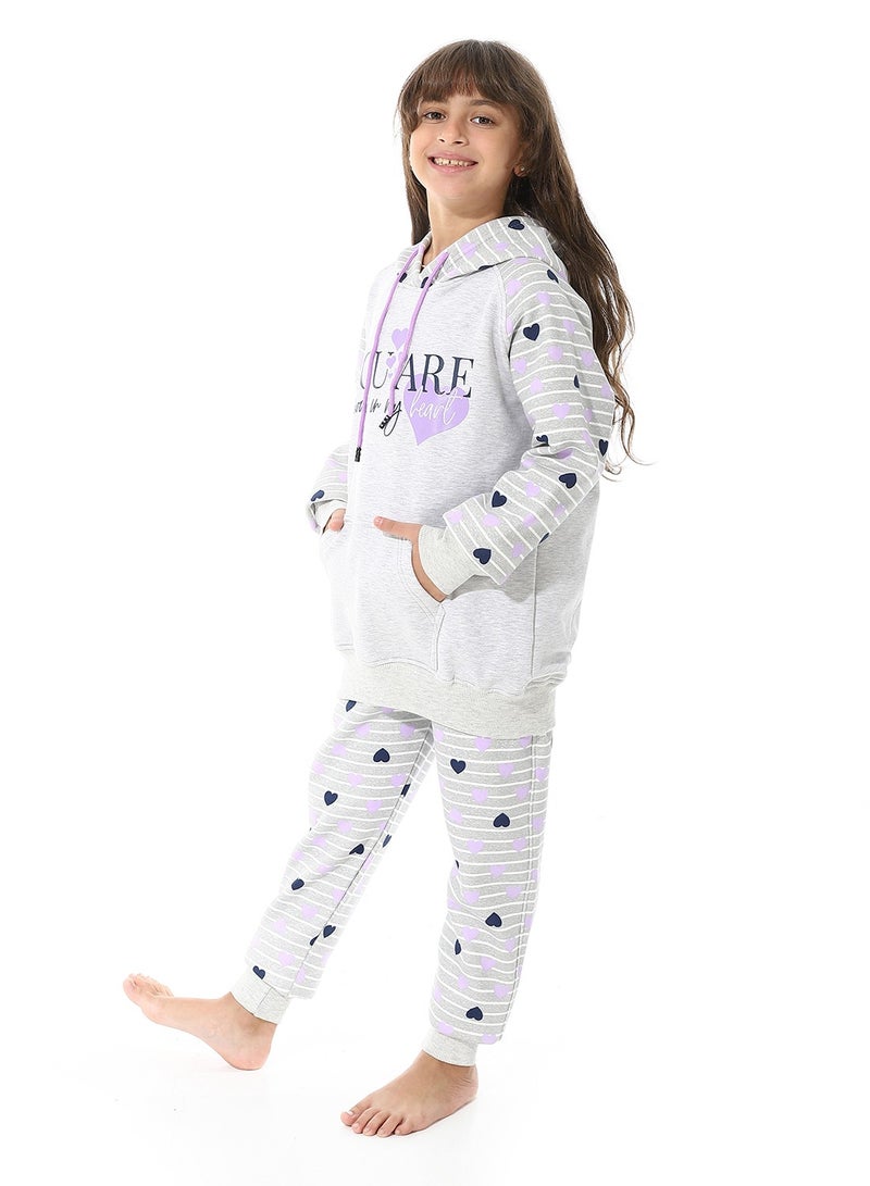 Caesar Printed CottonGirls Training Suit - Image 3