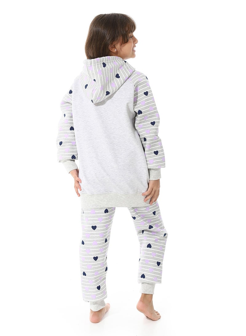 Caesar Printed CottonGirls Training Suit - Image 4