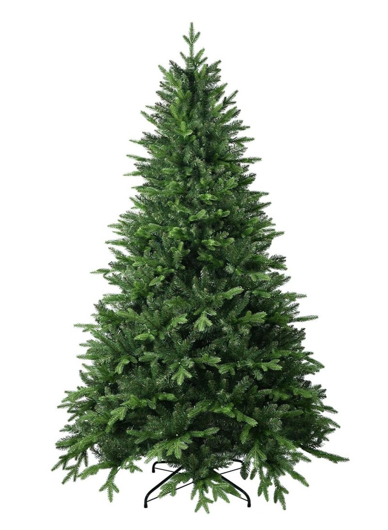 VUCATIN شجرة اصطناعية للعطلات، شجرة اصطناعية متجمعة، شجرة التنوب بأكملها مع طرفًا من فروع PVC وحامل معدني، مناسبة لتزيين المنزل والمكتب والعام الجديد عيد الميلاد (ب) - Image 1