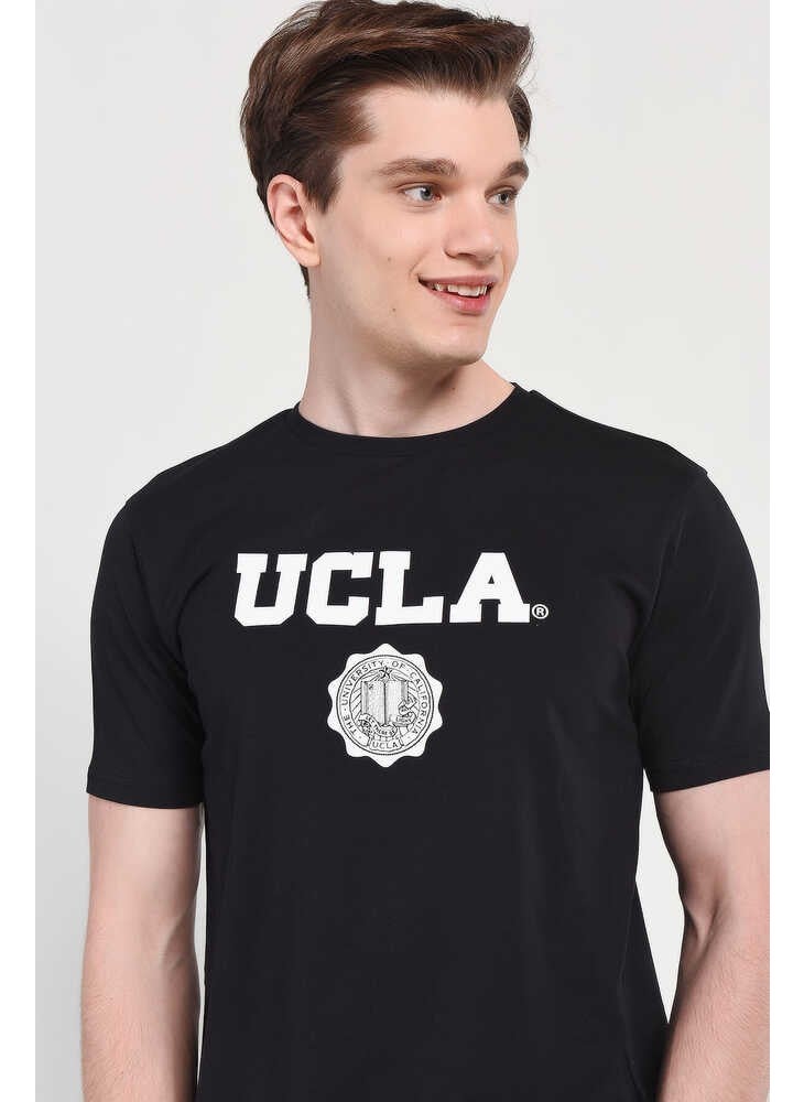 UCLA GAYLEY Black Crew Neck Men's T-shirt  - Image 2