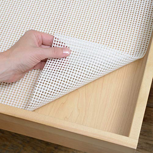 Con-Tact Brand Grip Premium Shelf Liner, Thick and Non-Adhesive Drawer Liner, Multi-Purpose and Easy to Use, 20" x 4', Bright White, Pack of 1 - Image 5