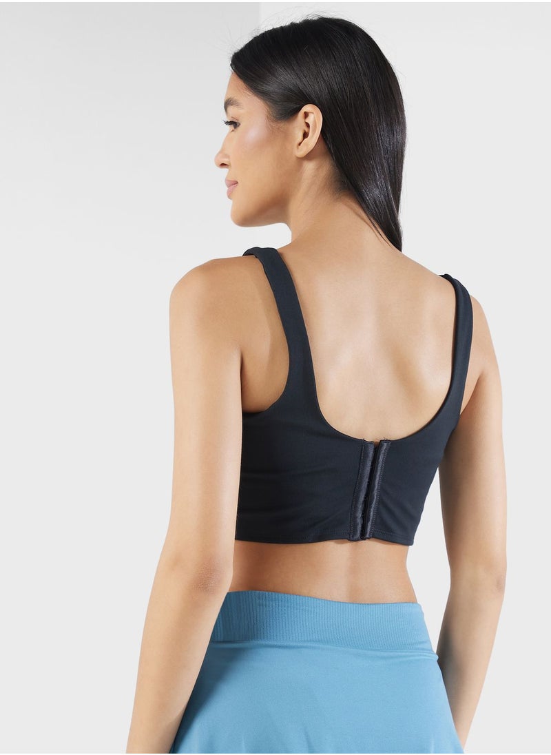 Nike - Light-Support Padded Corset Bra - Image 1