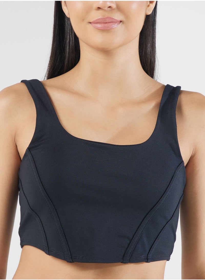 Nike - Light-Support Padded Corset Bra - Image 1