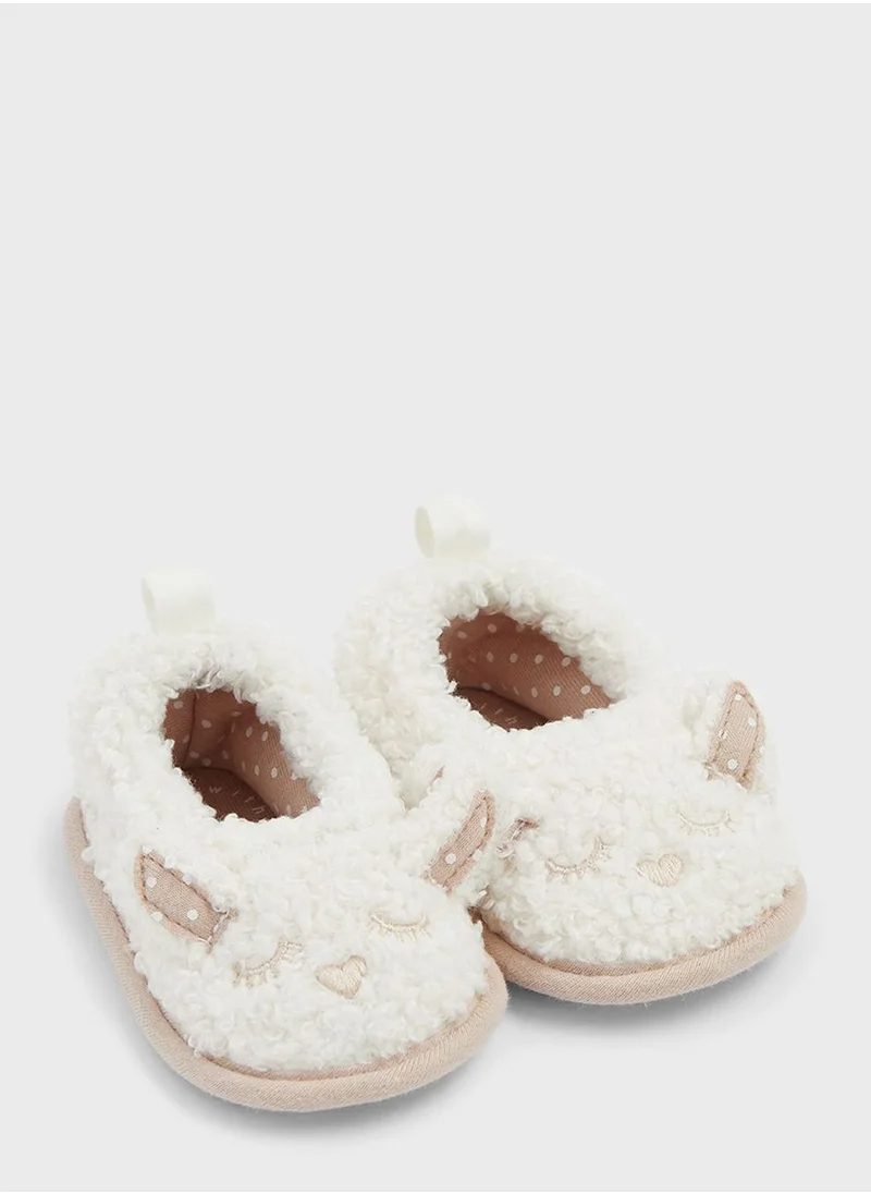 مذركير Infant Fluffy Slip On Shoes