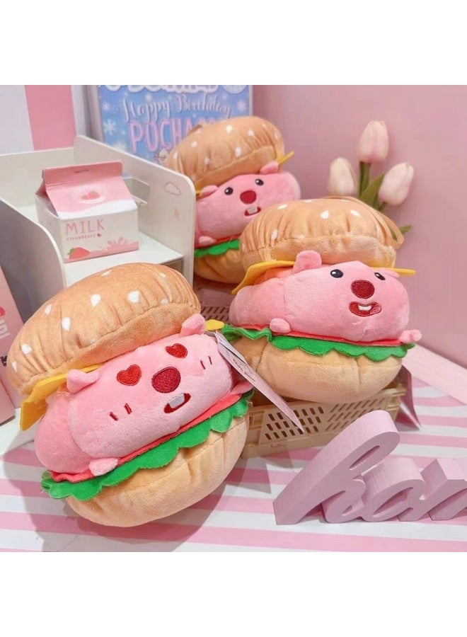 8 Inch Grab Machine Doll Doll Small Wen Chuang Doll Hamburger Plush Toy Activities Hand Gift-Specifications:Style 7 Is About 20cm, 12 Pieces Per Pack-Color:Place An Order In Multiples Of 12 For A Single Option, As Shown In The Actual Photo - Image 5
