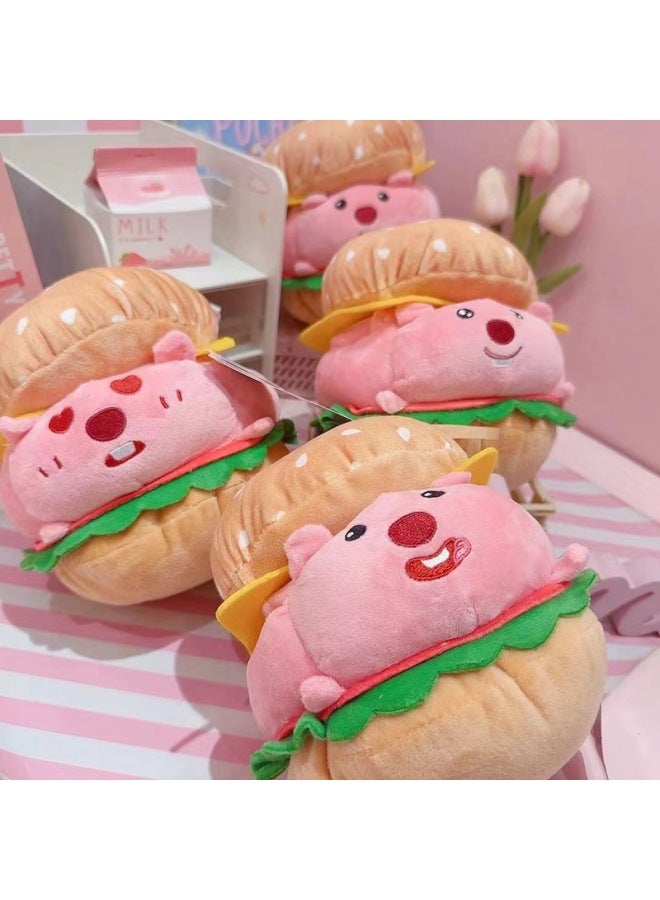 8 Inch Grab Machine Doll Doll Small Wen Chuang Doll Hamburger Plush Toy Activities Hand Gift-Specifications:Style 7 Is About 20cm, 12 Pieces Per Pack-Color:Place An Order In Multiples Of 12 For A Single Option, As Shown In The Actual Photo - Image 3